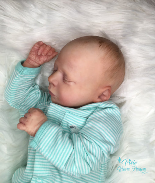 Realborn Thomas 17 Sleeping Reborn with Painted Hair 3 4 Arms and Fu Pixie Paper Store