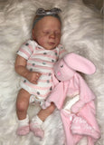 Realborn Thomas 17" Sleeping Reborn with Painted Hair, 3/4 Arms and Full Legs - Available for Immediate Adoption