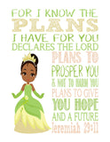 Disney Princesses - Christian Nursery Decor Wall Art Set of 11 Printables - Instant Download