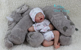Realborn Ashley Asleep - Custom Made to Order 17" Reborn Baby