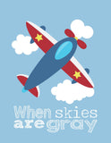 Aviation Travel Nursery Art Set of 4 Prints - You Are My Sunshine