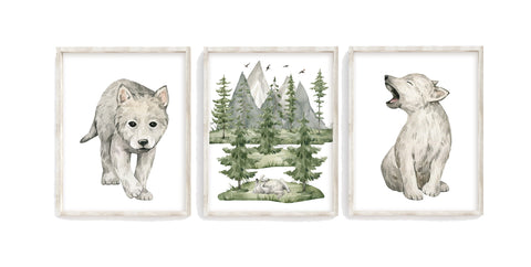 Wolf themed sales baby stuff
