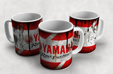 Yamaha Vintage Distressed Retro Cool Mug