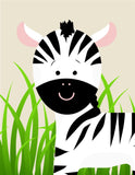 Safari Animals Nursery Art Decor Set of 3 - Monkey, Zebra and Lion - Dream Big Little One - Gender Neutral Jungle Baby