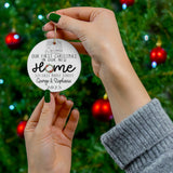 Personalized New Home Christmas Ornament Wreath New House Ceramic Ornament