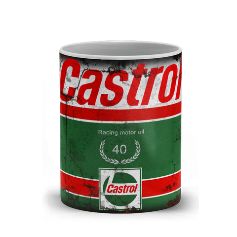 Castrol Motor Oil Vintage Distressed Retro Cool Mug