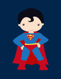 Superhero Set of 4 Nursery Prints - Superman, Dream Big Little One