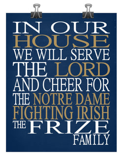 Notre Dame Fighting Irish Ultimate Football Fan Personalized Diploma - –  Pixie Paper Store