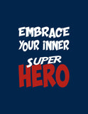 Superman Superhero Art Print Set of 3 - Embrace your inner Super Hero - Nursery Playroom or Kids Room Decor