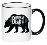 Mawmaw Bear Cute Farmhouse Mug Coffee Cup, Gift for Her, Farmhouse Decor, Gift for Women, Hot Chocolate, 11 Ounce Ceramic Mug