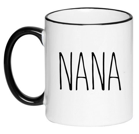 Nana Farmhouse Mug Coffee Cup, Gift for Her, Farmhouse Decor, Gift for Women, Hot Chocolate, 11 Ounce Ceramic Mug