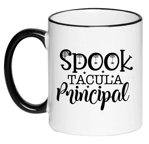 Spooktacula Principal Funny Humorous Halloween Coffee Cup, 11 Ounce Ceramic Mug