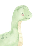 Watercolor Dinosaur Nursery Childrens Decor Set of 3 Unframed Dino Prints