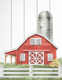 Rustic Farm Watercolor Nursery Decor Set of 3 Unframed Farmhouse Prints Cow, Goat, Barn, Shiplap