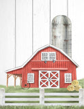 Rustic Farm Watercolor Nursery Decor Set of 3 Unframed Farmhouse Prints Cow, Horse, Barn, Shiplap