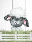 Highland Cow Sheep Watercolor Farm Animal Barnyard Rustic Shiplap Farmhouse Nursery Decor Set of 3 Unframed Prints
