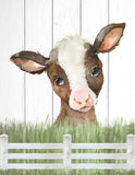 Rustic Farm Watercolor Nursery Decor Set of 3 Unframed Farmhouse Prints Cow, Donkey, Barn, Shiplap