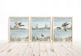 Watercolor Duck Hunting Nursery Mallard Duck Little Boys Room Rustic Outdoor Hunter Themed Decor Set of 3 Unframed Prints