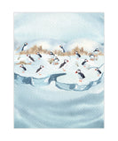 Watercolor Puffins Arctic Animal Nursery Unframed Print