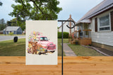 Instant Download Highland Cow Flower Wheelbarrow Farmhouse Spring Floral Vintage Truck PNG Digital File for Sublimation Designs