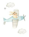 Oh The Places You'll Go Adventure Watercolor Nursery Set of 3 Unframed Prints Airplane and Car Boy Nursery Art