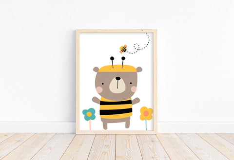 Decorative Honeybees Wall Art - Large