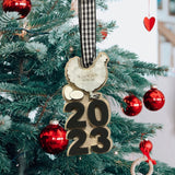 2023 The Year We Couldn't Afford Eggs Funny Cute Christmas Tree Ornament Hand Painted Farmhouse Decor