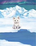 Watercolor Arctic Polar Animals Nursery Decor Set of 4 Unframed Prints, Polar Bear, Puffin, Arctic Fox and Seal