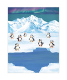 Watercolor Puffin Polar Arctic Animal Nursery Unframed Print