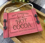 Hot Cocoa Noodle Board Christmas Ornament Cute Christmas Tree Ornament Hand Painted Farmhouse Decor