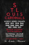 St. Louis Cardinals - Eye Chart chalkboard print - sports, Baseball, gift for fathers day, subway sign - Eyechart wall art