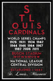 St. Louis Cardinals - Eye Chart chalkboard print - sports, Baseball, gift for fathers day, subway sign - Eyechart wall art