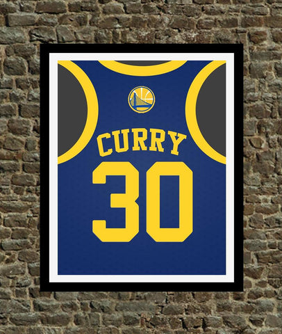 Curry Golden State Warriors Art Print - Perfect gift for the Basketball fan, great for the office or fan/man cave