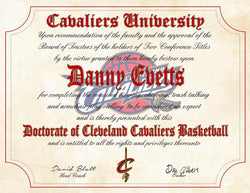 Cleveland Cavaliers Ultimate Basketball Fan Personalized Diploma - Perfect Gift - 8.5" x 11" Parchment Paper