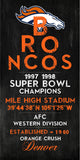 Denver Broncos - Eye Chart chalkboard print - sports, football, gift for fathers day, subway sign - Eyechart wall art