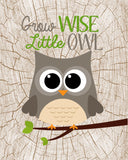 Woodland Nursery Set of 3 Prints, Stay Clever Little Fox, Grow Wise Little Owl, Be Brave Little Bear