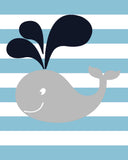 Nautical Nursery Decor Set of 4 Art Prints - Dream Big Little One
